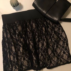 Make an offer! ⚡️Black Lace Stretchy Skirt Large